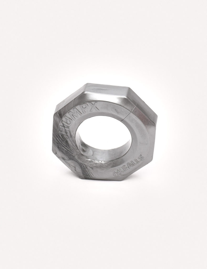 anillo para pene gris metálico HumpX