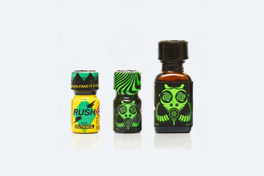 Botellas de nitrito de butilo