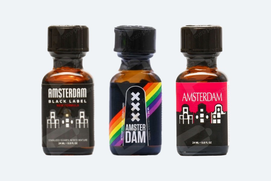 Botellas de popper Amsterdam en España