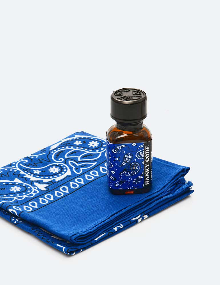 Popper Hanky Code Azul 24ml + Bandana: Pasivo