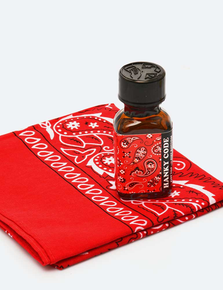 Popper Hanky Code Rojo 24ml + Bandana: Fisting