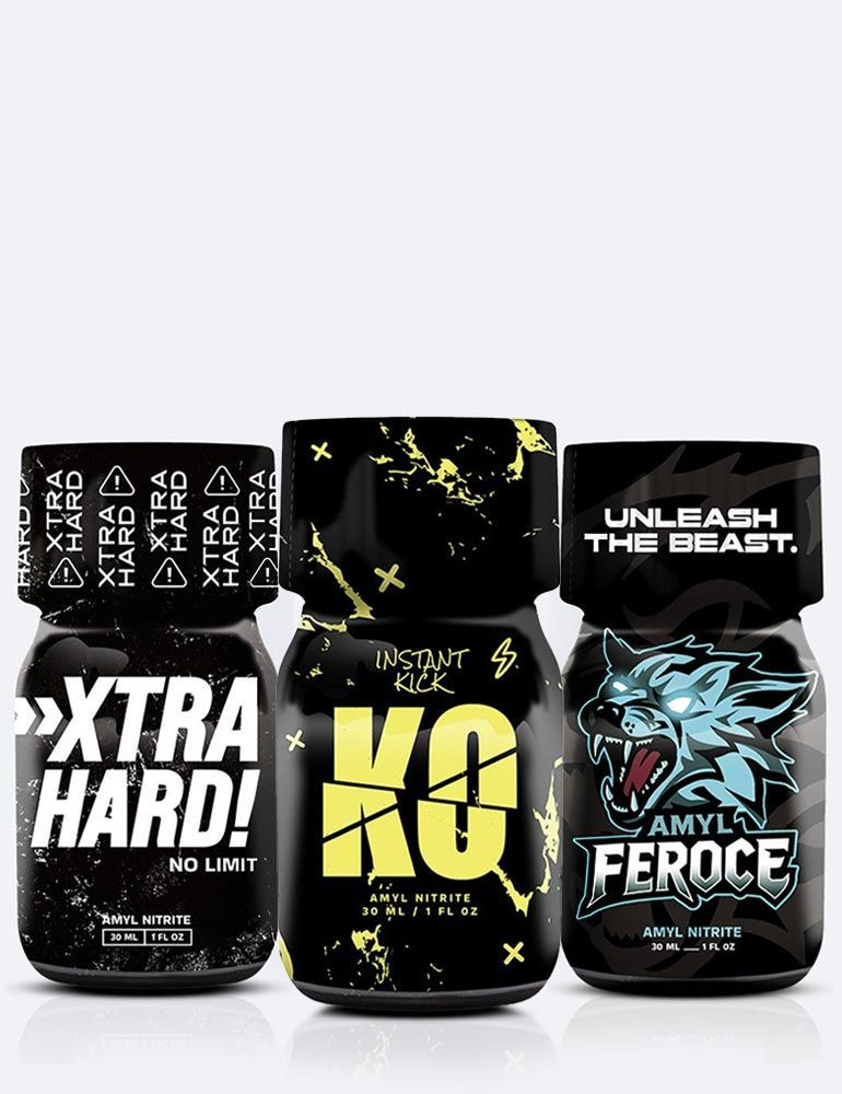 Pack de 3 poppers extra fuertes